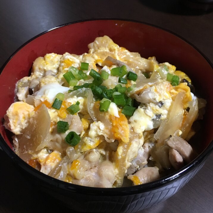 フライパンで親子丼